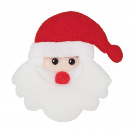 Aimant de Noël avec le visage du Père Noël