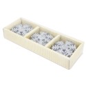 Ensemble de bougies pour Noël en forme de flocons de neige