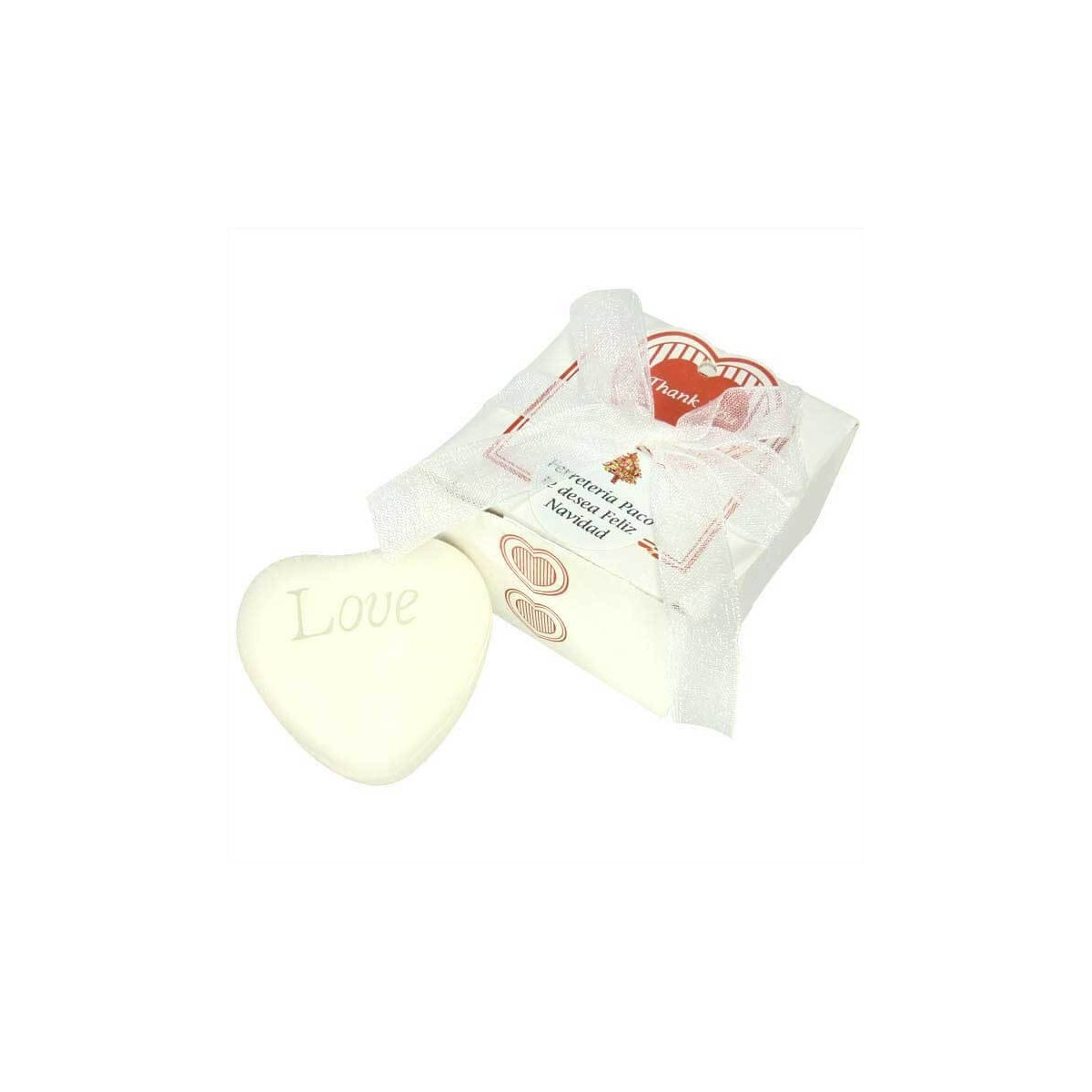 Savon personnalisé en forme de cœur
