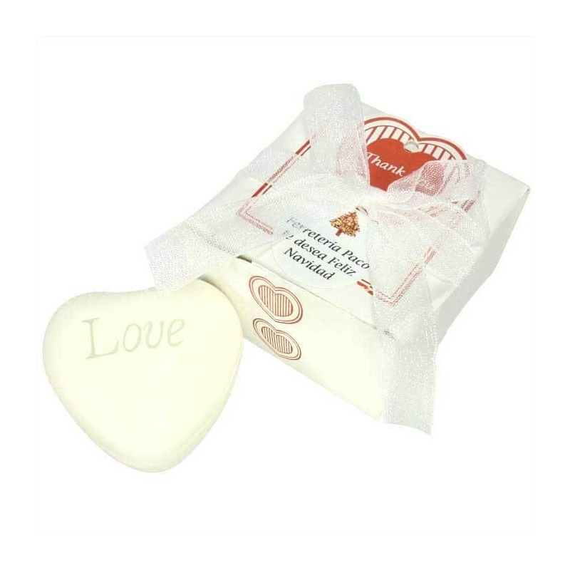 Savon personnalisé en forme de cœur