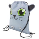 Sac à dos pour enfants modèle chaton en couleur grise