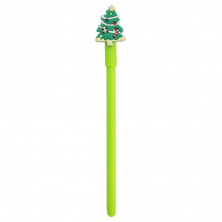 Stylo à bille avec capuchon décoré de Noël