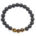 Bracelet en pierre volcanique