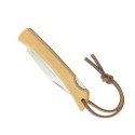 Couteau en acier inoxydable avec manche en bambou
