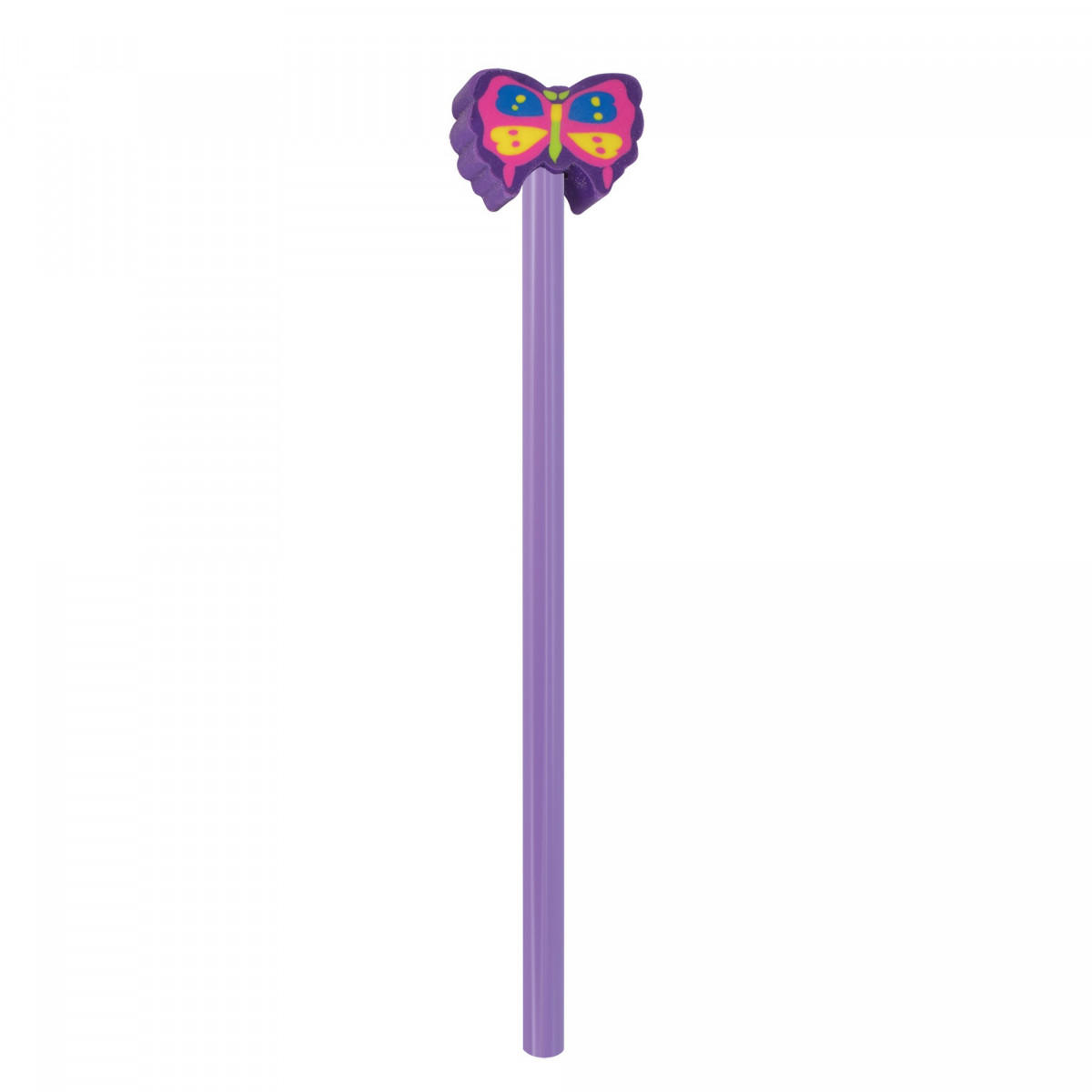 Crayon avec gomme enfant en forme de papillon