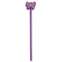Crayon et gomme en forme de papillon