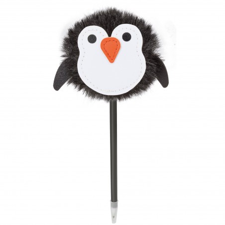 Stylo avec pompon en forme de pingouin, stylo amusant à offrir