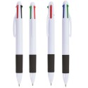 Stylos avec 4 encres de couleur noire, rouge, bleue et verte
