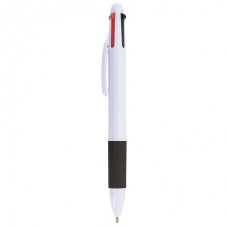 Stylos avec 4 encres de couleur noire, rouge, bleue et verte