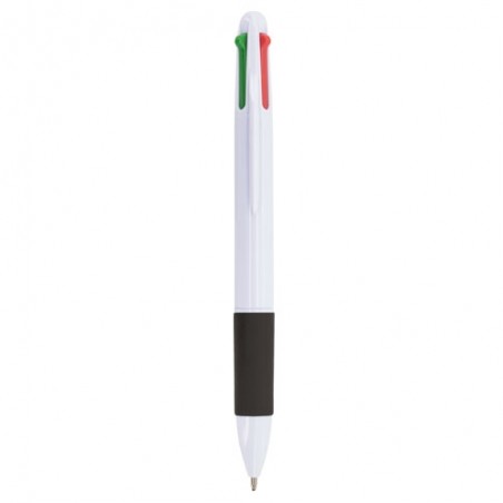 Stylos avec 4 encres de couleur noire, rouge, bleue et verte