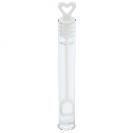 Pack de 48 mini bulles de savon avec une prise en forme de cœur