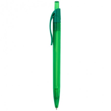 Stylo transparent de couleurs avec clip Détail pratique et économique pour les invités