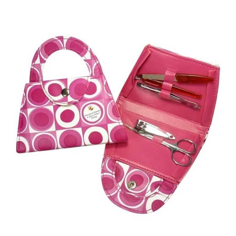 Set de manucure dans un petit sac personnalisé pour des cadeaux promotionnels