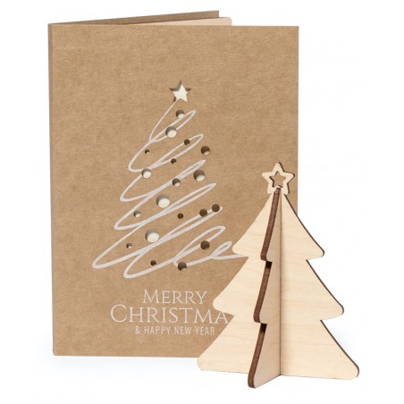 Carte postale de Noël avec des objets artisanaux en forme...
