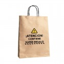 Sac kraft avec phrase amusante