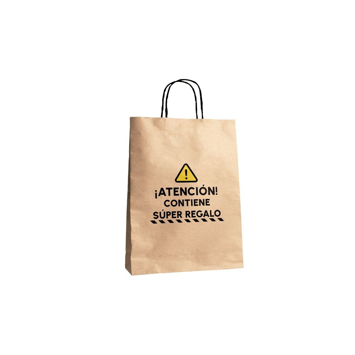 Sac kraft avec phrase amusante