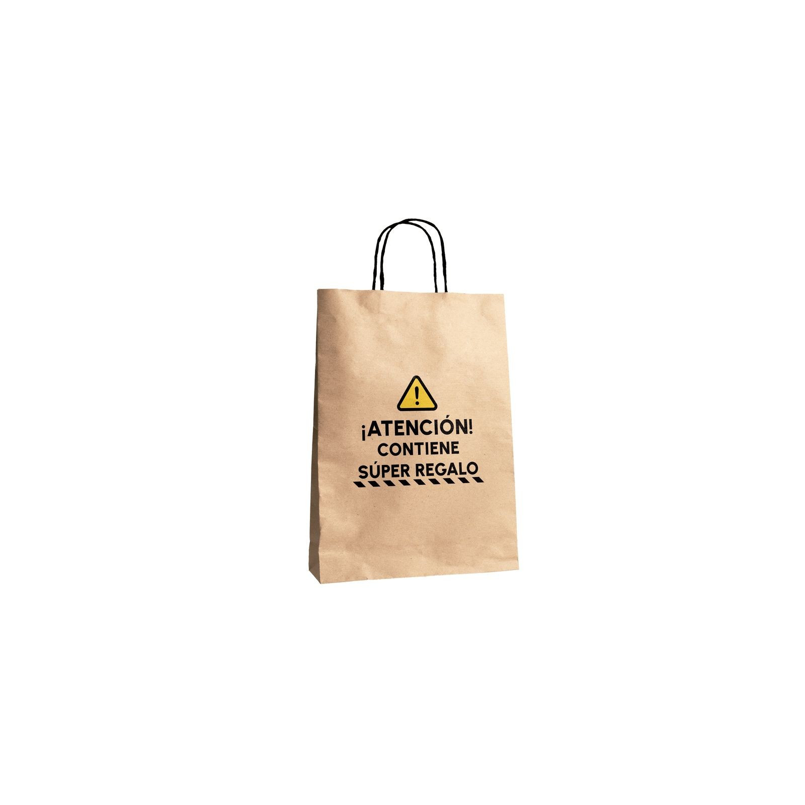 Sac en papier kraft avec phrase