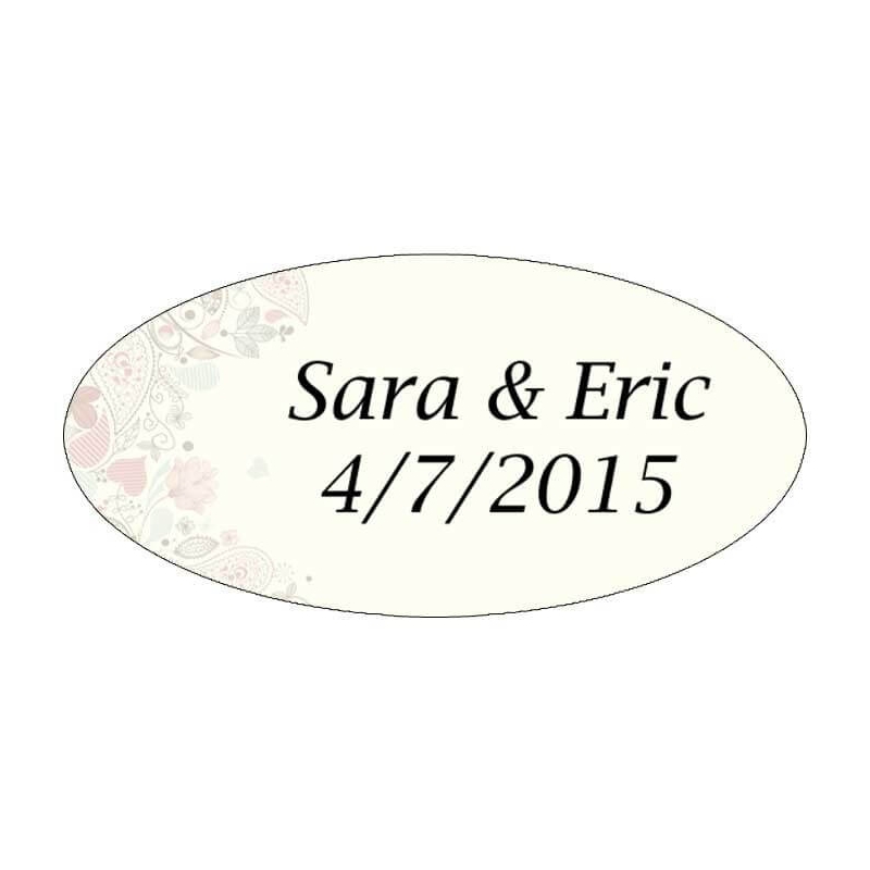 Stickers mariage cadeau retro