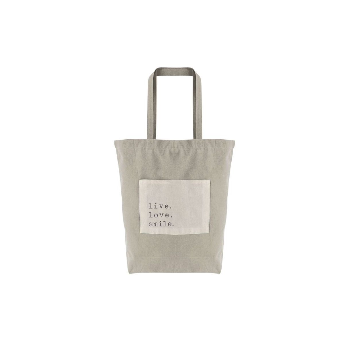 Grand sac en coton avec poche