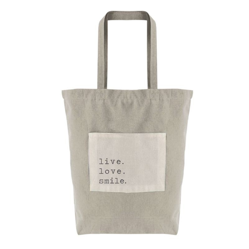 Grand sac en coton avec poche