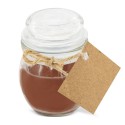 Bougie parfumée au café personnalisée avec autocollant de mariage avec noms et date