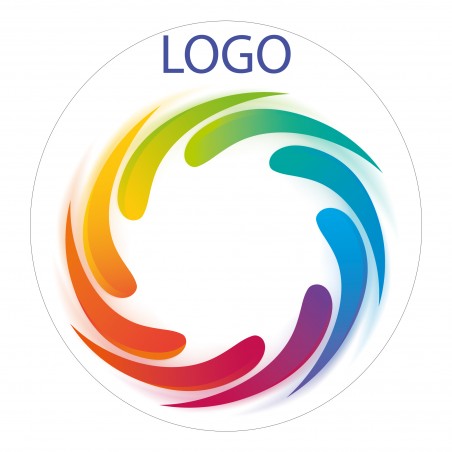 Autocollant personnalisé pour logo ou image avec fond blanc 5 cm