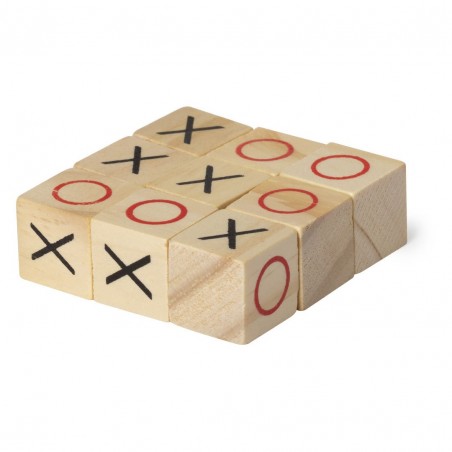 Jeu de morpion avec logo ou photo en couleur et texte personnalisé