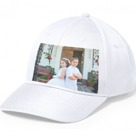 Casquette personnalisée avec logo ou photo en couleur avec texte
