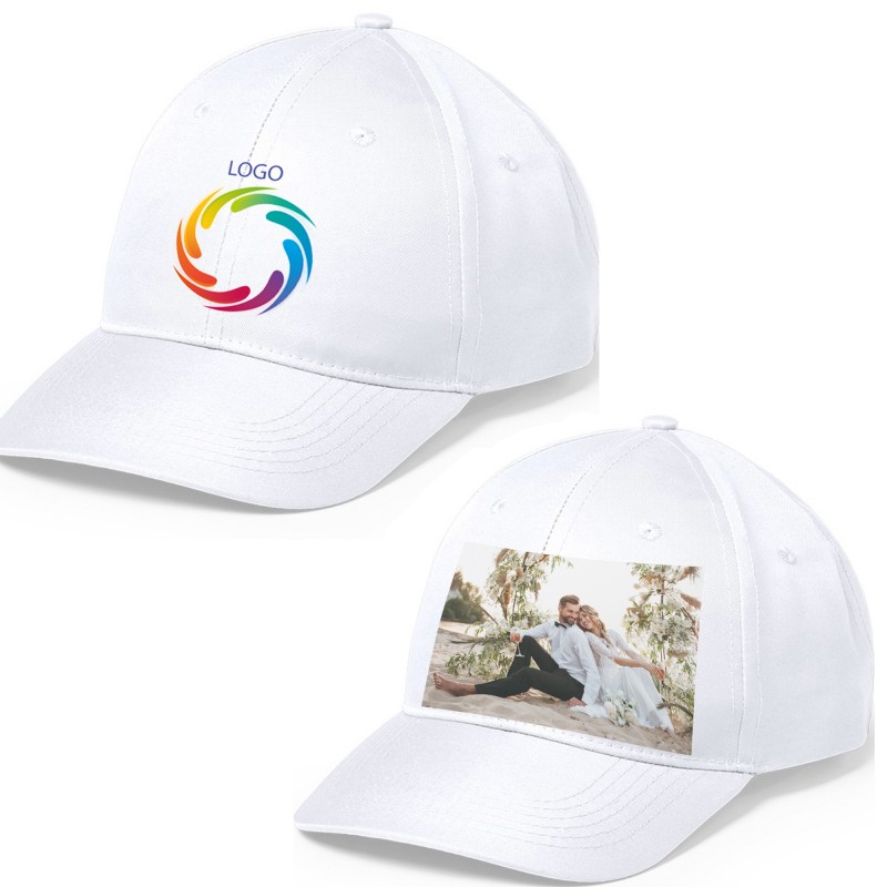 Casquette personnalisée avec logo ou photo en couleur avec texte