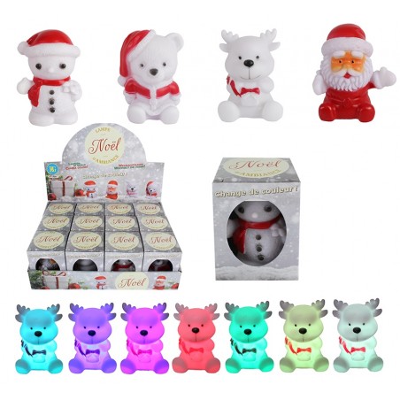 Figurines de Noël avec lumière LED