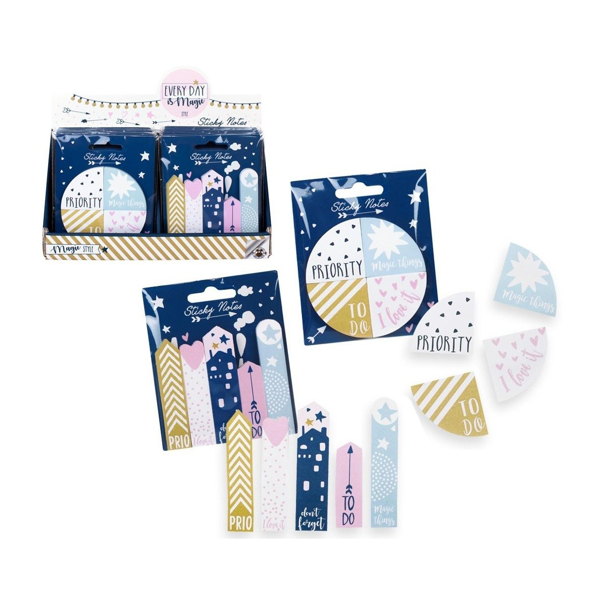 Notes adhésives avec de jolis designs