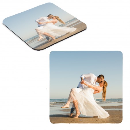 Dessous de verre personnalisé avec logo, photo ou motif en couleur prédéterminé