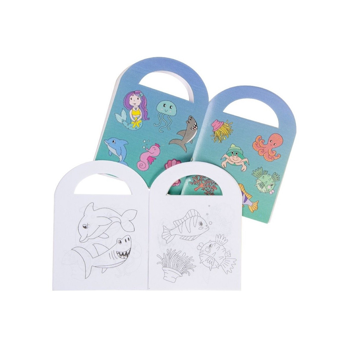 Livres pour enfants avec des autocollants à colorier