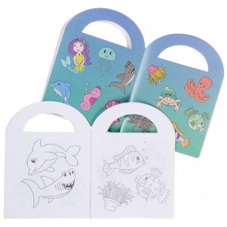 Livres pour enfants avec autocollants à colorier