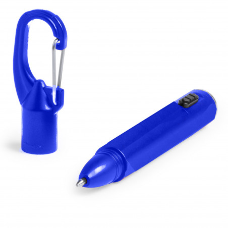 Stylo lampe torche LED dans une enveloppe kraft avec autocollant personnalisé pour la communion d'un garçon
