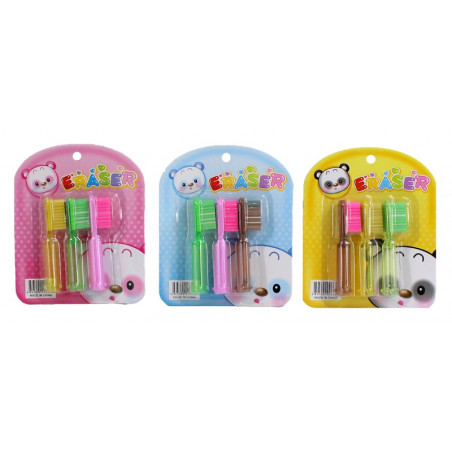 Gomme en forme de brosse à dents pour enfants