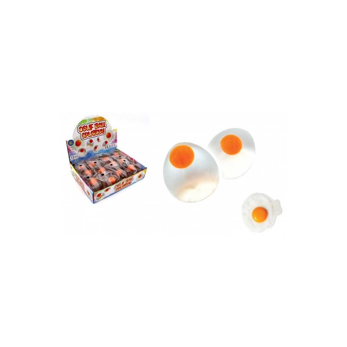 Œuf anti-stress amusant en forme d'œuf au plat