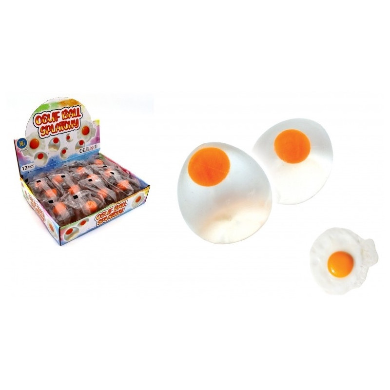 Œuf anti-stress amusant en forme d'œuf au plat