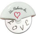 Coupe pizza original love présenté dans un coffret cadeau