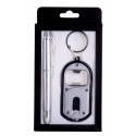 Porte-clés lampe ouvre-bouteille avec stylo présenté dans une boîte