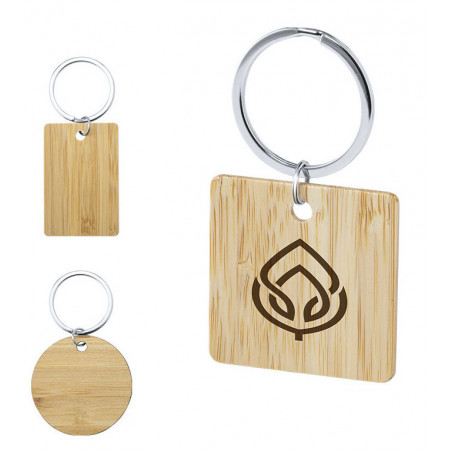 Porte clés en bambou de différentes formes