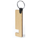 Porte clés support mobile en bambou