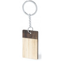 Porte clés rectangulaire en bois