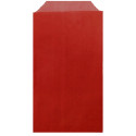 Boîte de crayons de couleur avec motif de noël et présentée dans une enveloppe rouge avec adhésif personnalisé pour noël