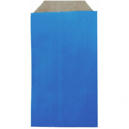 Livre de coloriage de noël présenté dans une enveloppe cadeau en kraft bleu et un autocollant de noël à personnaliser