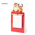 Bloc-notes magnétique pour réfrigérateur spécial Noël avec crayon et stylo de Noël dans un sac cadeau