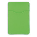 Porte cartes en similicuir avec fenêtre verte présenté dans une enveloppe en papier et adhésif photo
