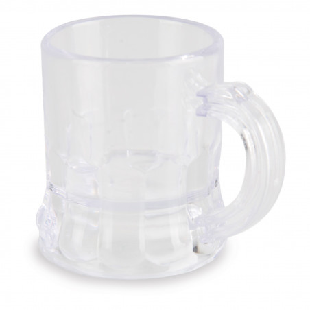 Verre à liqueur dans une jolie boîte avec un petit autocollant de mariage personnalisé