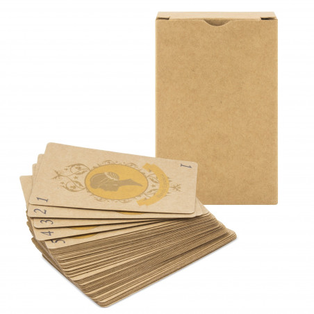 Jeu de cartes personnalisé avec des autocollants de baptême