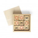 Tic Tac Toe en bois avec boîte personnalisée avec autocollant de mariage et sac cadeau pour homme